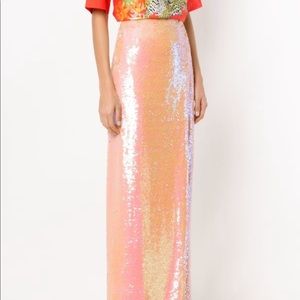 ISOLDA Andrea Sequin Skirt In Pink
